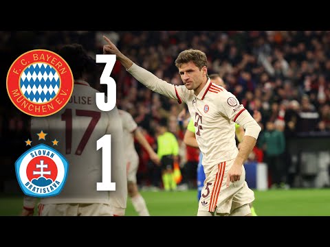 Müller, Kane & Coman score | FC Bayern - ŠK Slovan Bratislava 3:1 | Champions League Highlights