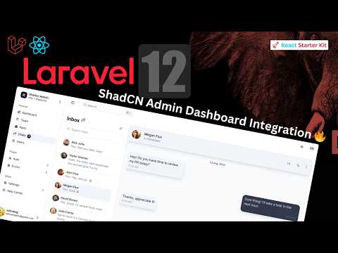 🚀 Integrate Admin Dashboard Template with Laravel 12 API | Shadcn UI + React Guide 🔥