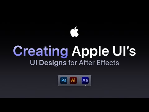 How to Create UI Designs for After Effects (Viral Apple Style)