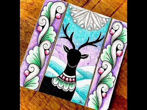 Snowy Night Zentangle Inspired Class