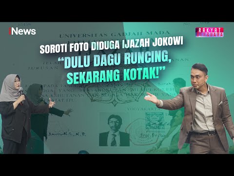 Ijazah Jokowi Diperdebatkan, Dokter Tifa: Foto Lama & Sekarang Tak Cocok |Rakyat Bersuara |29/04