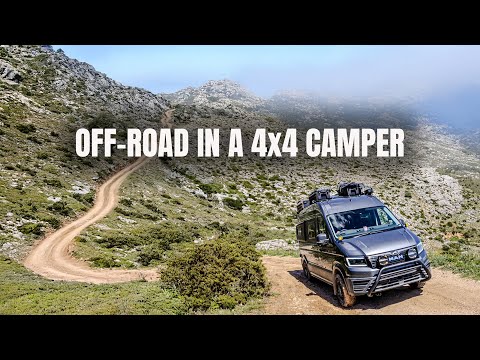 Testing a (Heavy) MAN TGE 4x4 Campervan Off-Road | Camping Off-Grid in the Mountains
