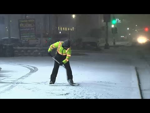 Crews working to clear roads in New Jersey