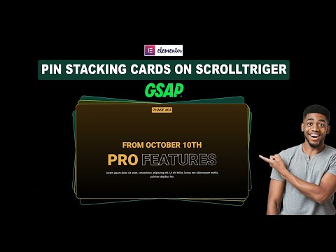 Let's Pin Our Stacking Card On ScrollTriger Using GSAP with Elementor Page Builder