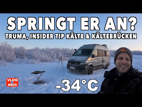 #805 MINUS 34°C | SPRINGT DER MOTOR AN? Norwegen am Limit | MAN TGE 4x4 | MegaMobil Lounge 600