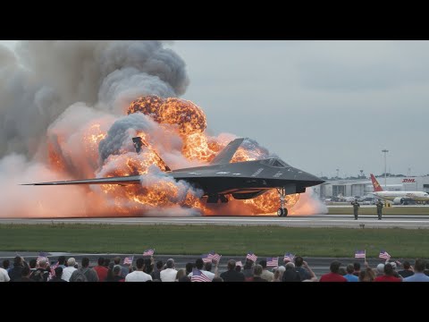 Tense Moments! Female B-2 Spirit Pilot Performs Emergency Takeoff at Full Speed!