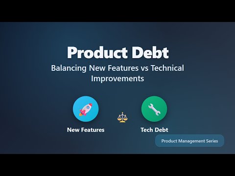 Product Debt: Features vs Tech Debt Balance Explained
