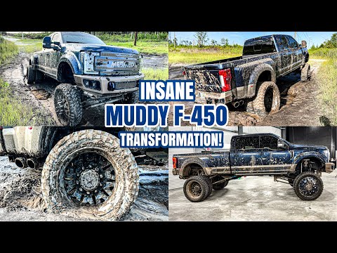 Deep Cleaning The MUDDIEST Ford F450 King Ranch! | Insanely Satisfying Car Detailing Transformation!