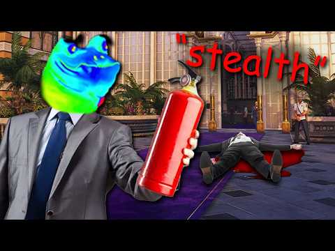 Beating HITMAN With Only a Fire Extinguisher