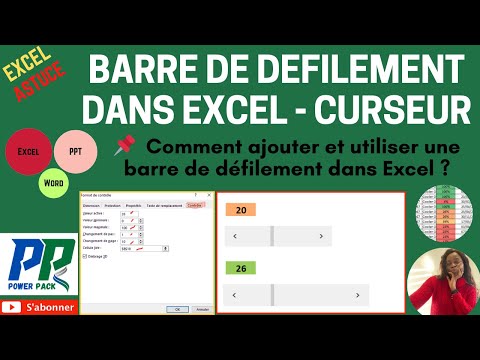 Excel : Comment ajouter et utiliser une barre de défilement ?