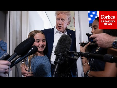 FULL AIR FORCE ONE GAGGLE: Video Released Of President Trump Taking Questions During Flight To U.S.