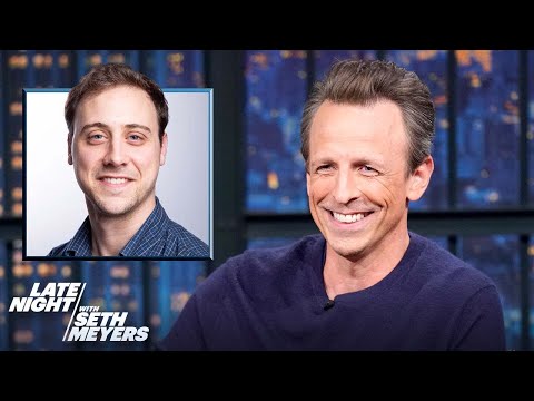 Seth Holds a Surprise Inspection of His Monologue Writers in April 2023
