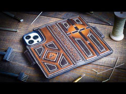 Combining My Phone & Wallet Together - Leather Craft