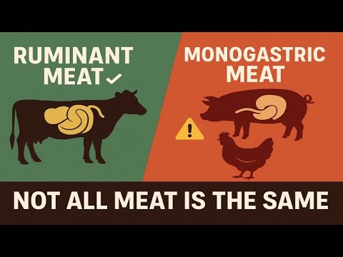 Ruminants vs. Monogastrics: Why Beef Is the Superior Human Fuel #ruminantmeat #porkfat