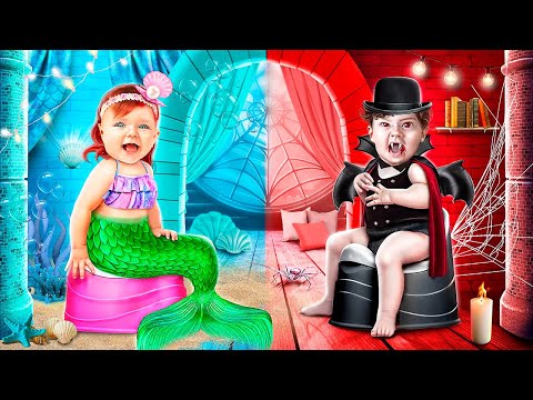 リトルマーメイドとヴァンパイアが家にタイニーハウスを建てる！