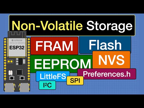 ESP32 Non Volatile Storage - FRAM, Flash & EEPROM
