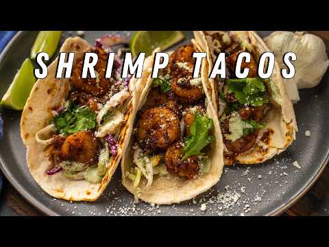 Easy Shrimp Tacos with The Best Sauce