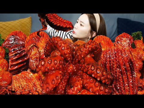 ENG SUB)World Best Spicy Seafoodboil with Octopus Squid Shrimp Recipe Mukbang ASMR Ssoyoung