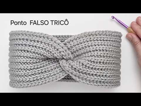 EASY Crochet Headband - False Knitting Stitch