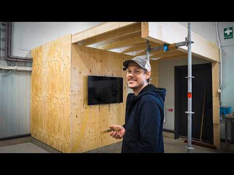 Building a Storage Room in the Garage and Starting Office Build