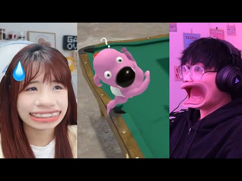 GAMER Best Couple Gaming:撞球小人驚奇大作戰 ?#vocal Mobile Games Computer Games#games #funny #周周和庄庄