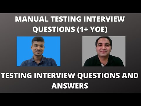 Manual Testing Interview Questions and Answers  - Manual Testing Mock Interview
