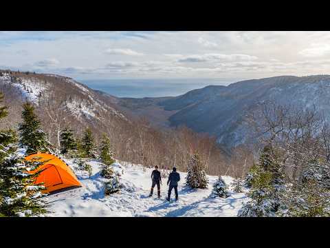 Camping in extreme cold weather, Cape Breton