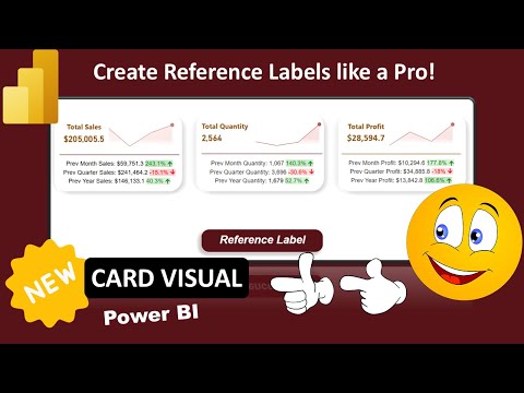 Power BI New Card Visual: Master Reference Labels in Power BI
