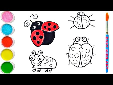 Draw an Adorable Ladybug with Simple Steps 🐞