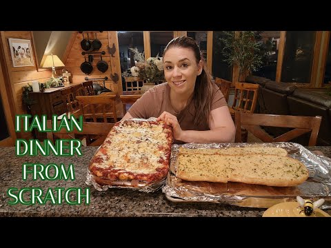 IVE MADE THIS FOR OVER A DECADE!!! | BEST LASAGNA + FROM SCRATCH GARLIC TOAST