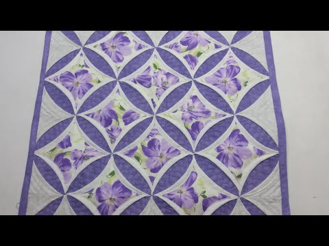 Patchwork “cathedral windows” - a simple sewing method and a beautiful result