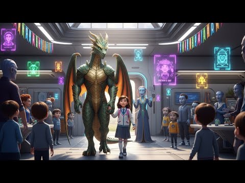 Human Girl Took Her Guardian Dragon to Father’s Day — The Alien Headmistress Froze When She Saw Him