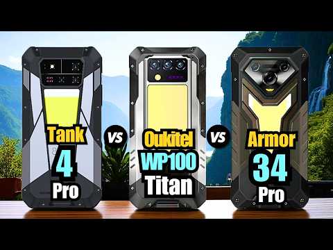 Unihertz Tank 4 Pro  vs Oukitel WP100 Titan vs Ulefone Armor 34 Pro | Full comparison🔥