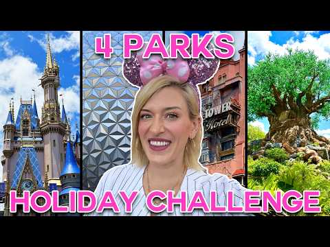 Can I Complete The MOST Iconic Disney Challenge When It's BUSY?! 4 Park Hopper: Rides, Tips, Crowds