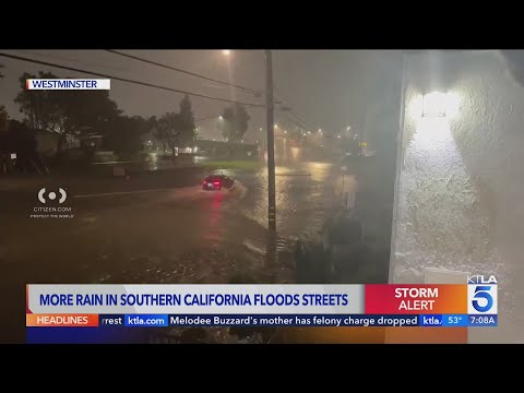Torrential downpours cause flooding across Los Angeles, Orange counties