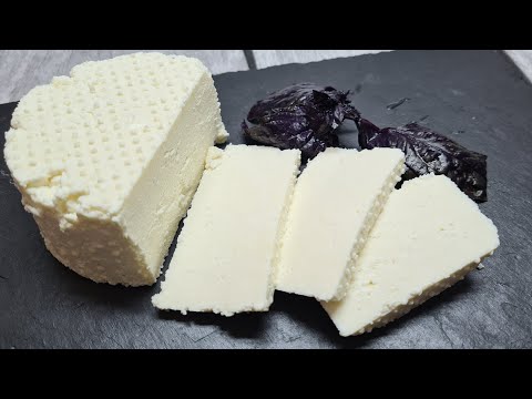 Pour VINEGAR into hot MILK 💯 YOU HAVE NEVER EATEN CHEESE MORE DELICIOUS! Homemade ADYGHE CHEESE I...