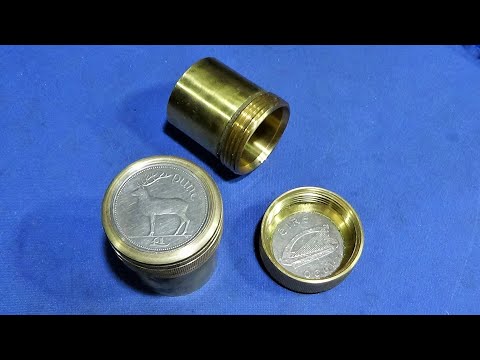 Making A Brass Screw Top Pill Box On The Chinese Mini Lathe