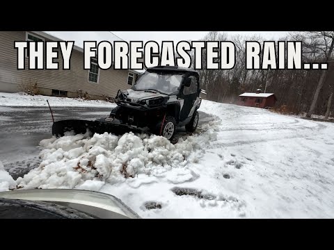 Snow instead of rain? What could go wrong? The first plow of the season is upon us!