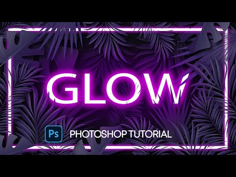 Glowing Text Effect Photoshop Tutorial