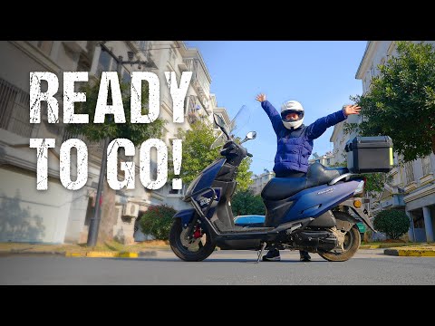 My new BIKE! Preparing for the trip 🏍🇨🇳