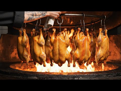 Inside a High End Peking Duck Kitchen  How Juicy Roast Duck Is Prepared Step by Step