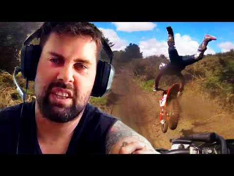 Pro Dirt Biker Reacts to His Own Race (and crash)