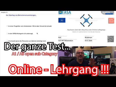 Kompetenznachweis Online Prüfung für A1und A3 I Mein ganzer Test