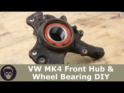 VW Replace Front Wheel Bearing & HUB on GTI_GOLF_JETTA_R32
