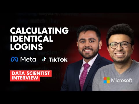 Meta Data Scientist Interview: Calculating Identical Logins | SQL Interview Question