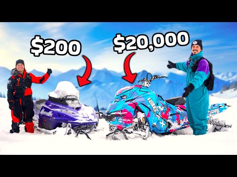 CHEAP VS EXPENSIVE SNOWMOBILING
