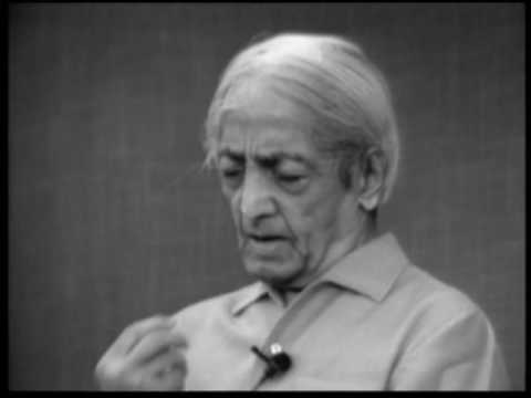 On seeing and listening | J. Krishnamurti