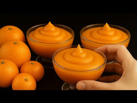 Berühmtes Mandarinen-Mousse! Das beste italienische Dessert in nur 5 Minuten! 🍊✨