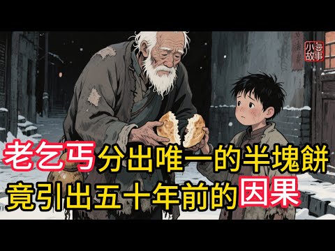 老乞丐分出唯一的半塊餅,竟引出跨越五十年的因果!苦難經歷沒有讓乞丐失去本心!乞丐的造化,衆生平等,因果不虛!#民間故事 #睡前故事 #有聲書 #故事頻道 #感人故事 #因果故事 #佛教故事 #講故事