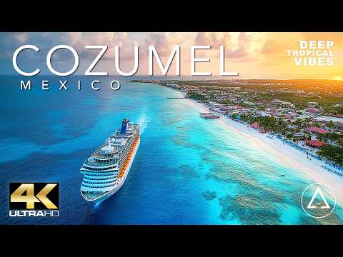 COZUMEL - MEXICO IN 4K DRONE FOOTAGE (ULTRA HD) - Island Paradise Landscapes UHD